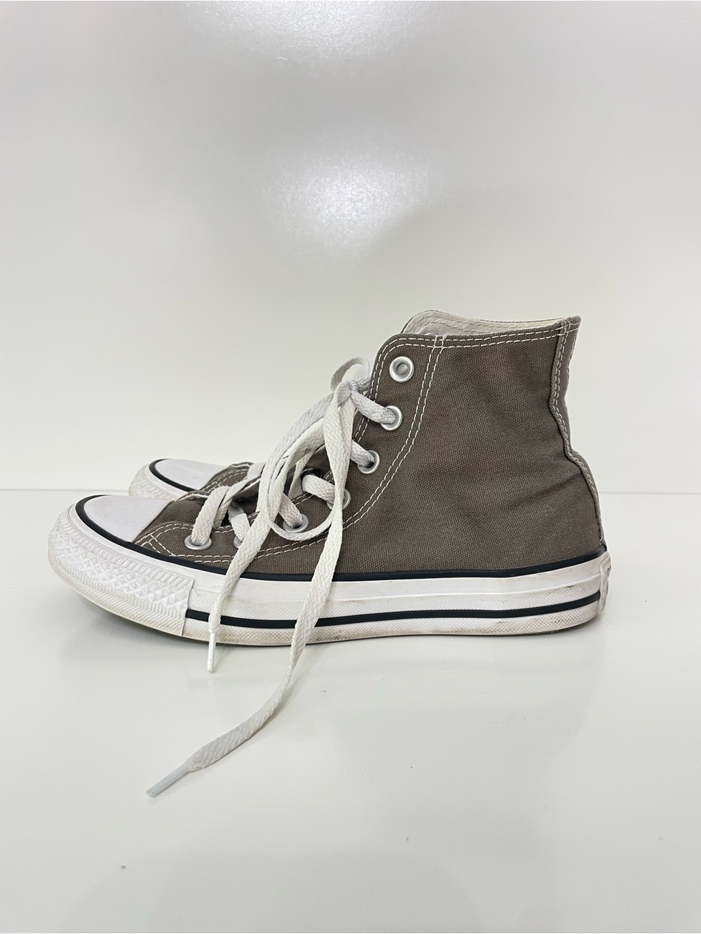 Converse Gray HighTop Canvas Sneakers Mens 4 Womens 6 Skater Indie Sleaze Street